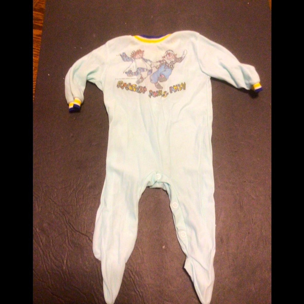 Vintage 1977 Raggedy Ann & Andy Baby PJS
